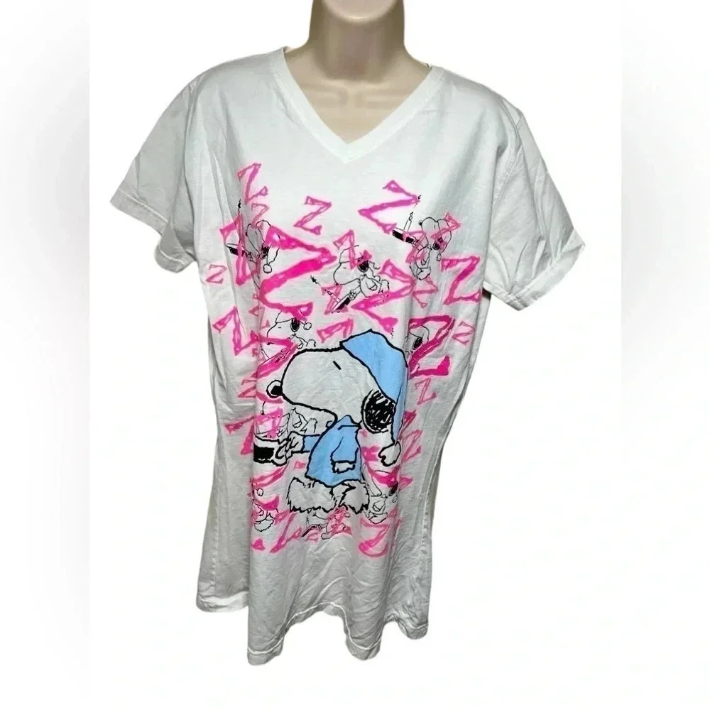 Cedar Fair snoopy t-shirt pajama ONE SIZE FITS MOST
